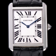 25위 Cartier  까르띠에 탱크솔로 W1018355 베스트 에디션 남여공용 탱크 화이트 다이얼 최고급 스위스 정품 쿼츠 무브먼트car0862 - Cartier Tank Solo SS White Dial High quality SWISS ETA QUARTZ MOVEMENT