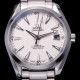 Omega 오** 씨마스터 남성용 오토매틱 무브먼트 실버 베젤 화이트 다이얼 omg0442 - Omega Seamaster Mens Automatic Movement Sliver Bezel White Dial