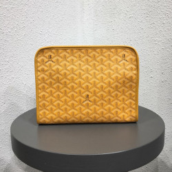  2020 PVC Clutch Bag,24.5CM - 고야* 2020 PVC 남여공용 클러치백,GYB0206,24.5CM,옐로우