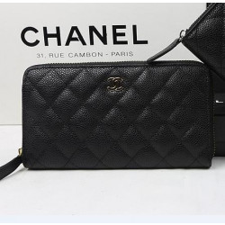 [CHANEL]샤* 짚어라운드 캐비어 A50097