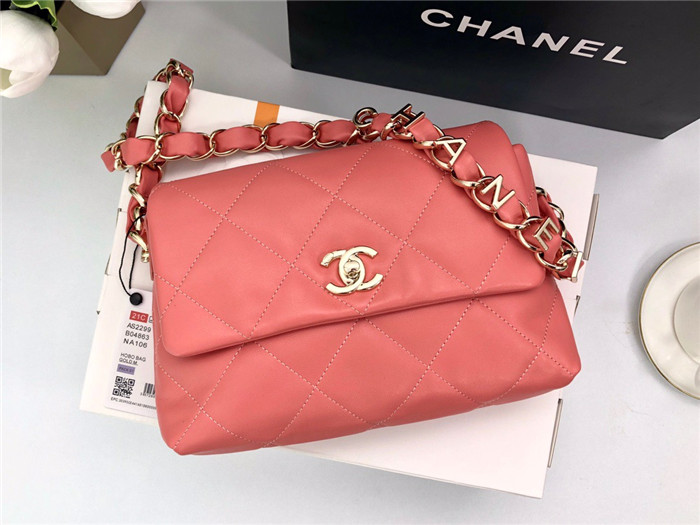 chanel 샤* 램스킨 퀄팅 스몰 플랩 백