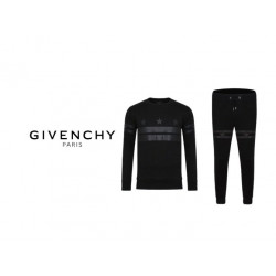 GIVENCHY 지** 레더엠보 맨투맨 트레이닝 세트