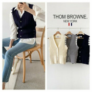 Thom Browne 22 FW 톰브라운 여성 4바  삼선 니트 베스트