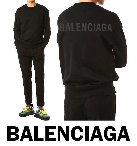  발렌***(balenciaga) 백로고 맨투맨