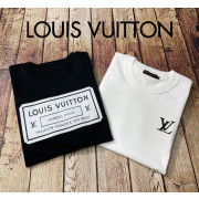 LOUIS VUITTON 루이비통 LV 백 플레이트 프린트 로고 나염 세미오버핏 하프슬라브